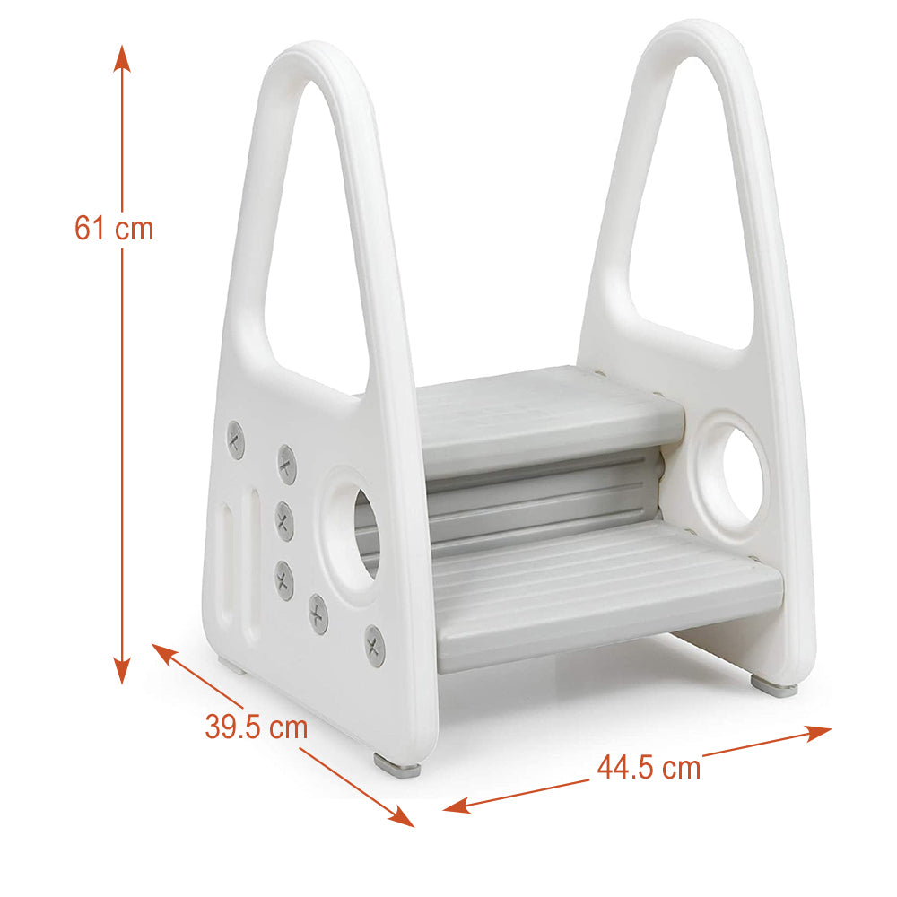 EAZY KIDS 2 Step Stool - Grey