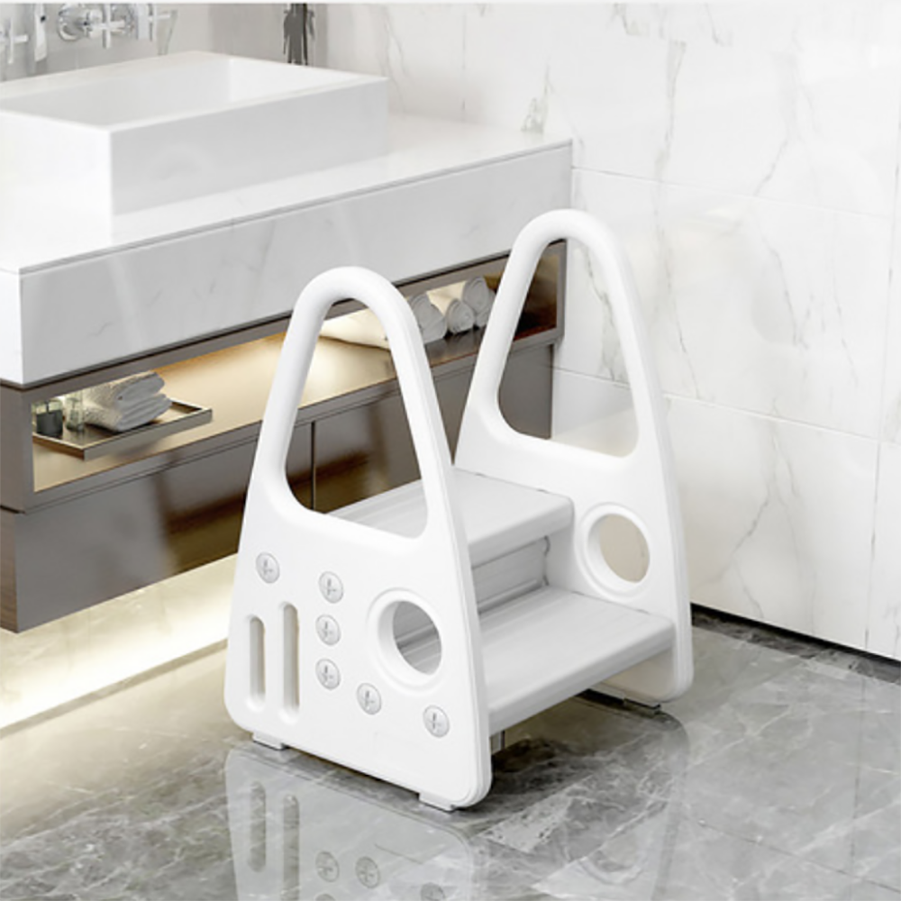 EAZY KIDS 2 Step Stool - Grey