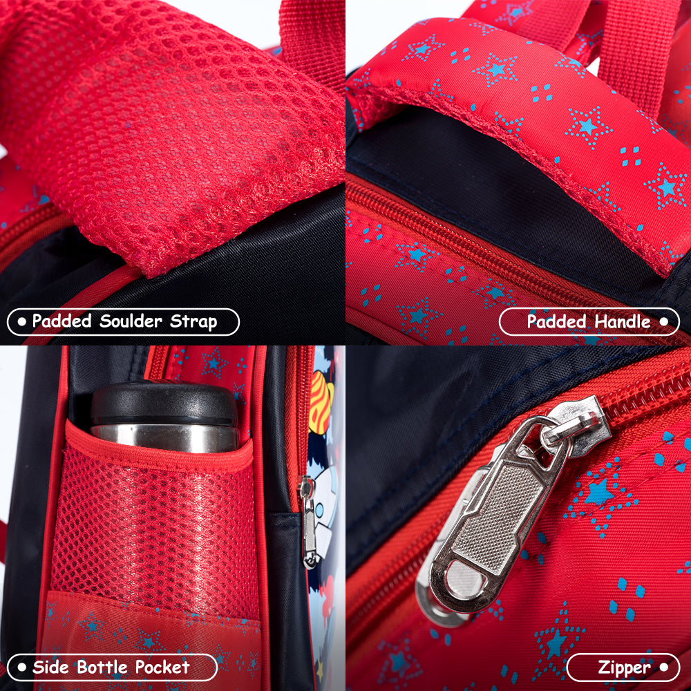 EAZY KIDS Astronaut School Bag - Red