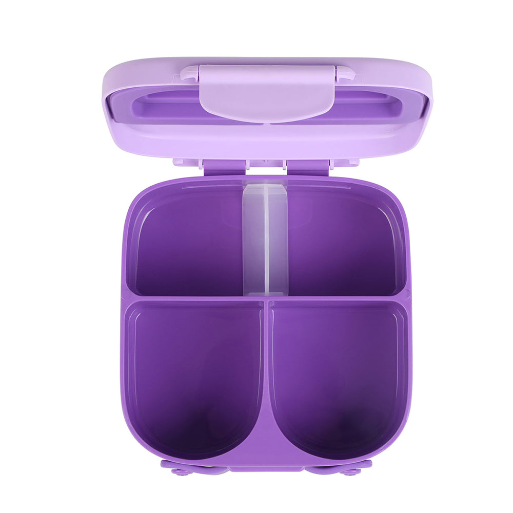 EAZY KIDS Bento Lunch Box w/t handle - Purple