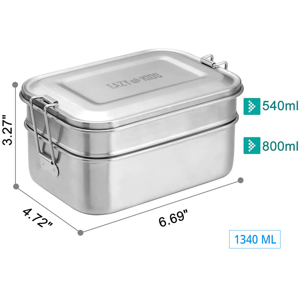 EAZY KIDS Bento Steel Lunch Box - XL