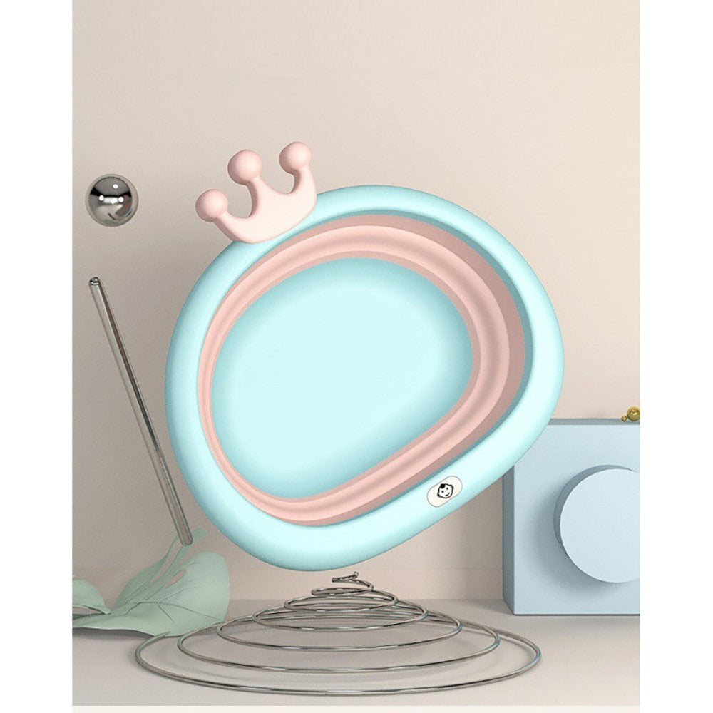 EAZY KIDS Collapsible Royal Wash Basin for Baby - Blue