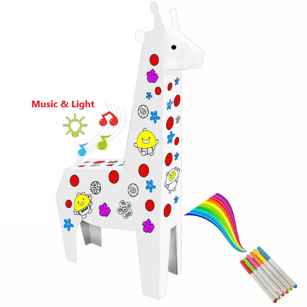 EAZY KIDS DIY Doodle Coloring Giraffe