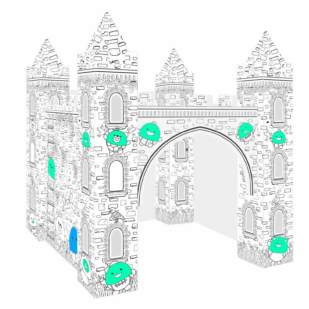 EAZY KIDS DIY Doodle Erasable Painting Castle