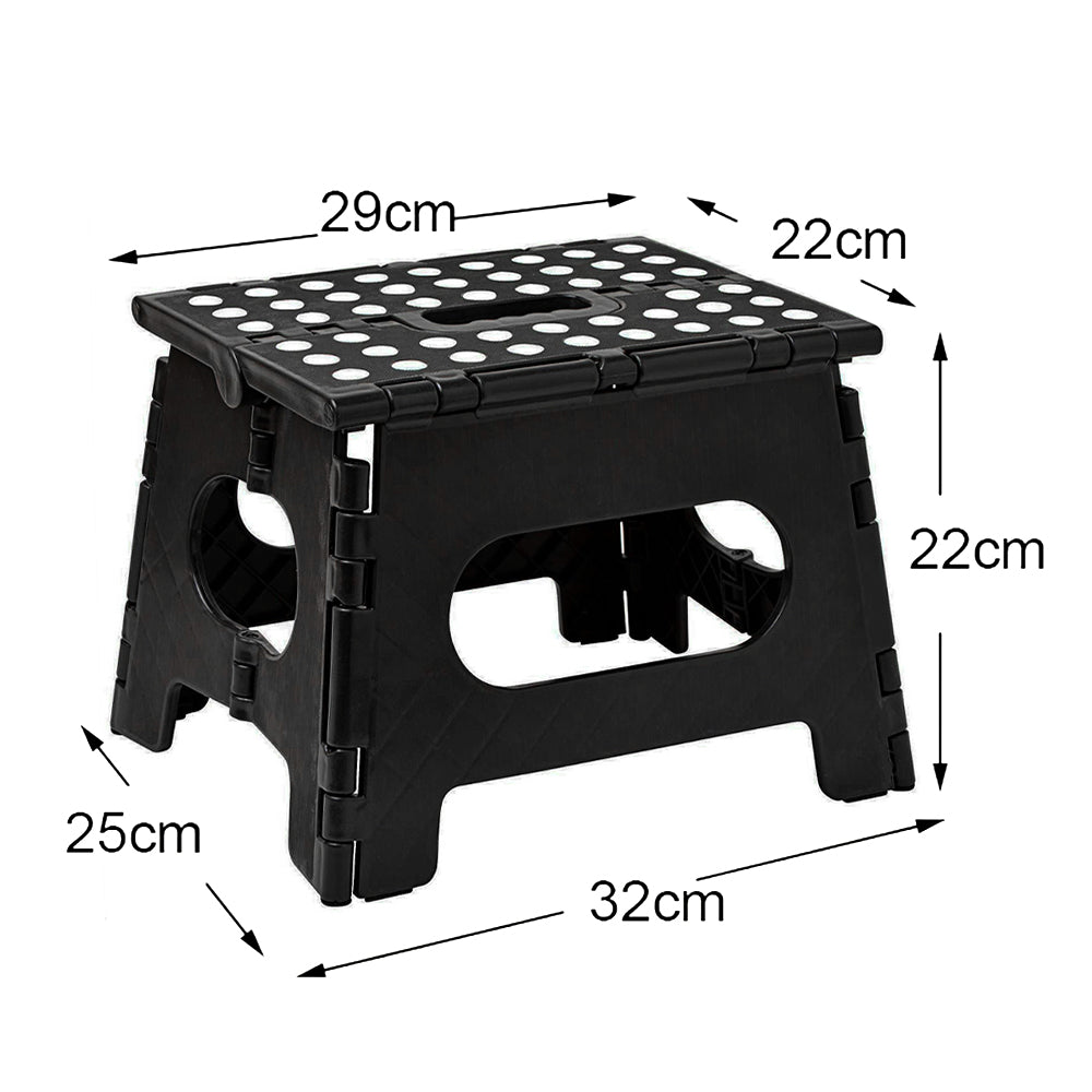 EAZY KIDS Foldable Step Stool - Black