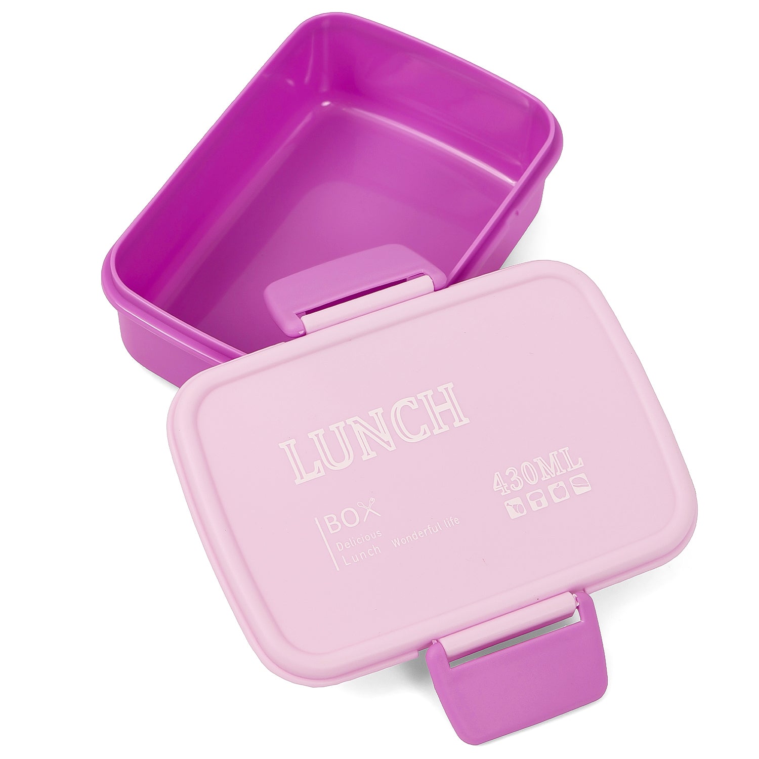 EAZY KIDS Lunch Box wt Bottle - Purple