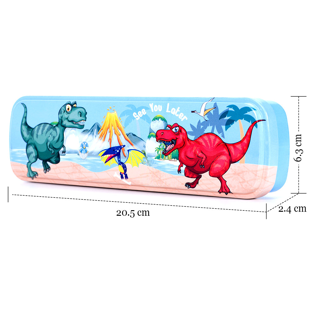 EAZY KIDS Pencil Box - Dino Red