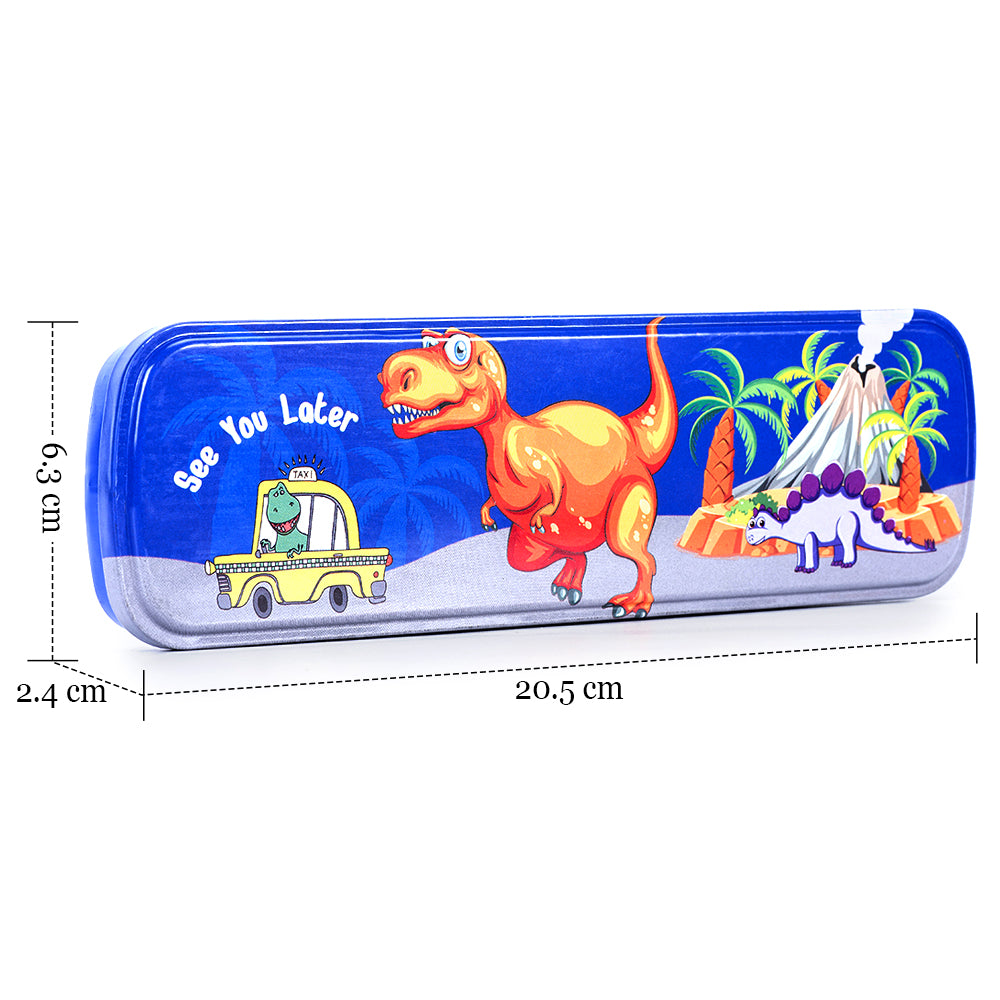 EAZY KIDS Pencil Box - Dino Yellow