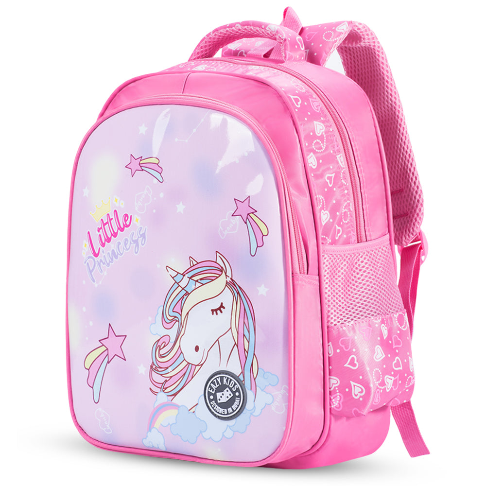 EAZY KIDS Princess Unicorn School Bag - Pink