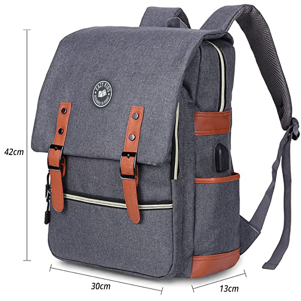 EAZY KIDS School Bag - Grey
