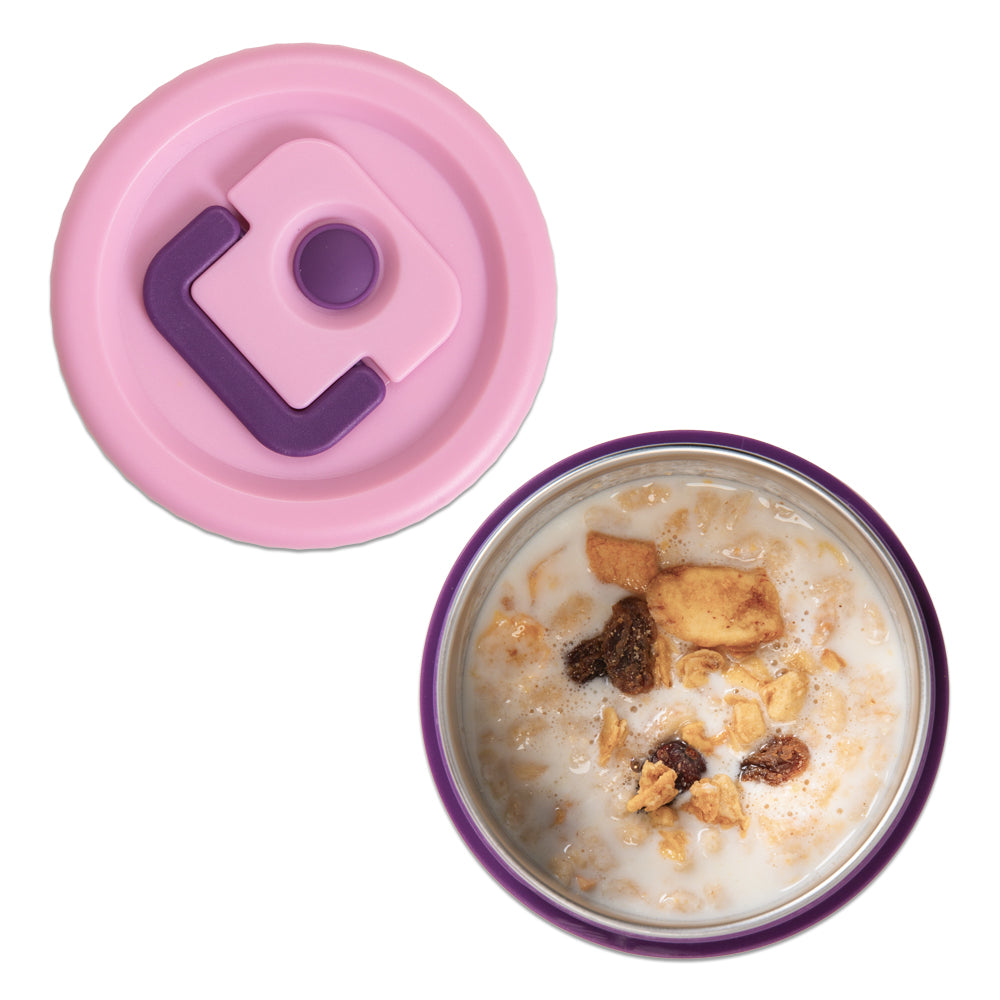 HYDROBREW Bento Lunch Box w/Steel Food Jar - Think Big Blush