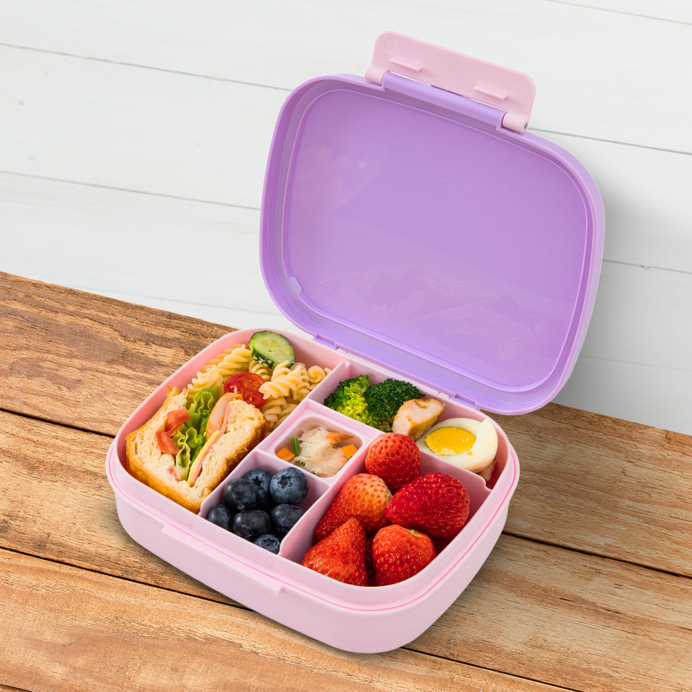 Hydrobrew Smart Serve Bento Lunch Box 1100 ml, 5 compartment- Lilac Blush