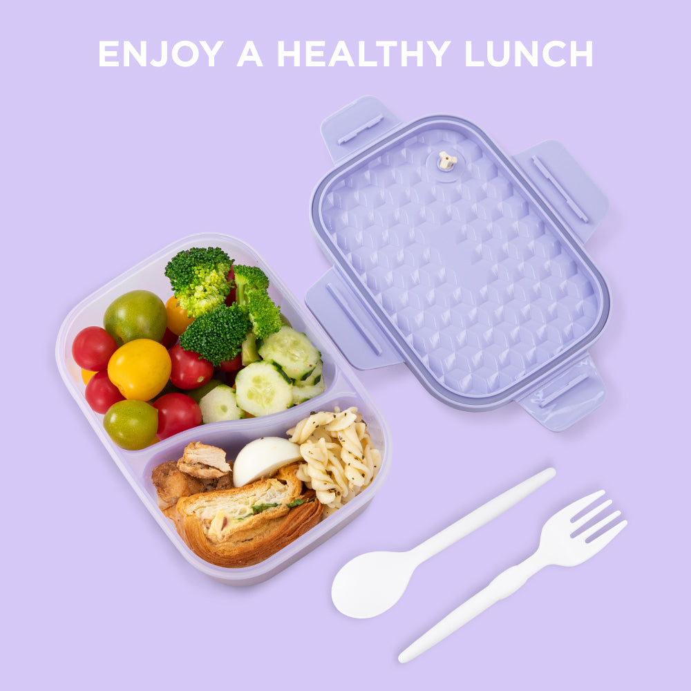 HYDROBREW Smart Serve Bento Lunch Box 1100ml - Lavender Diamond