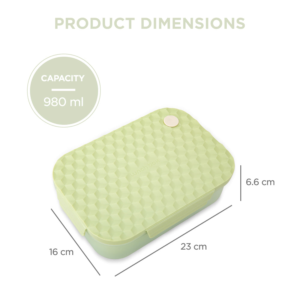 HYDROBREW Smart Serve Bento Lunch Box 980ml - Sage Diamond