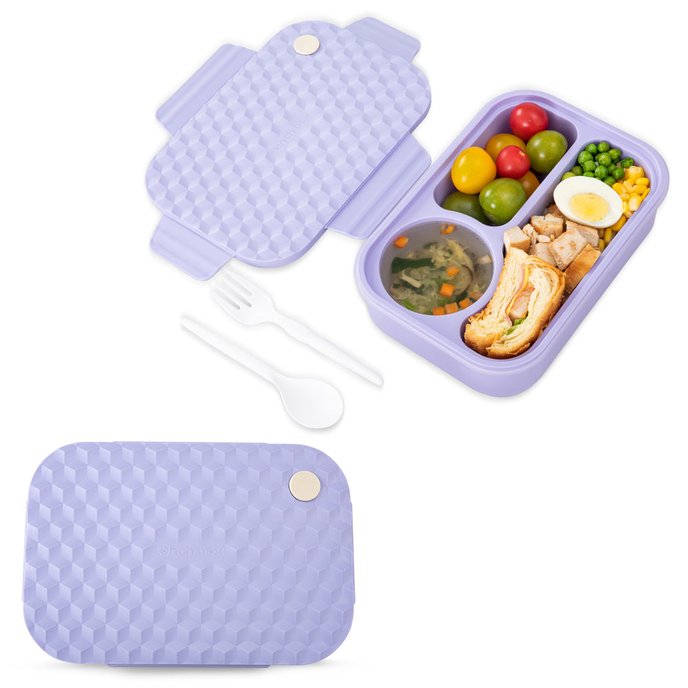 HYDROBREW Smart Serve Bento Lunch Box 980ml - Lavender Diamond