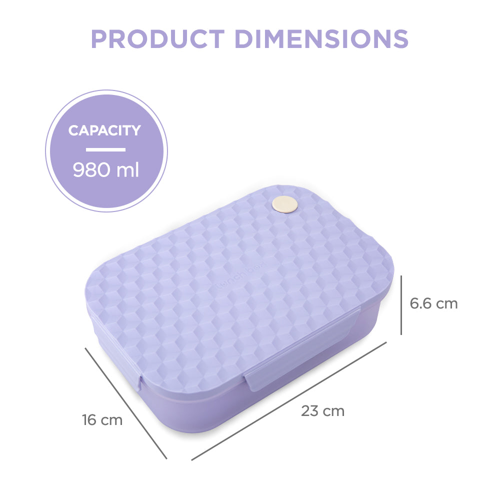 HYDROBREW Smart Serve Bento Lunch Box 980ml - Lavender Diamond