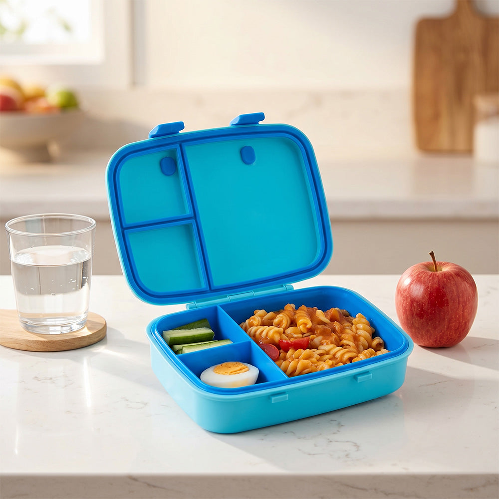 Hydrobrew Personalized Smart Serve Bento Lunch Box 847ml, Aqua Drift