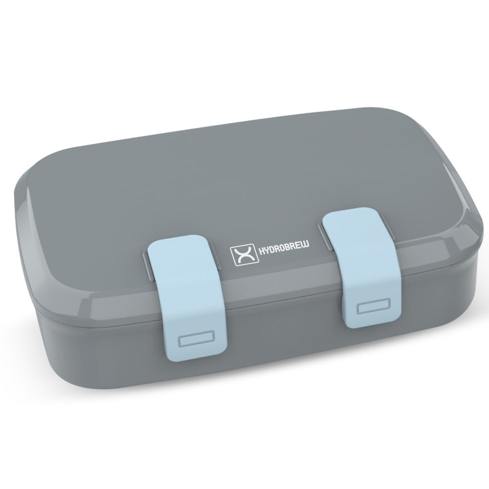 Hydrobrew Steel Core Bento Stainless Steel Lunch Box – 839ml, 2 Compartment-Graphite