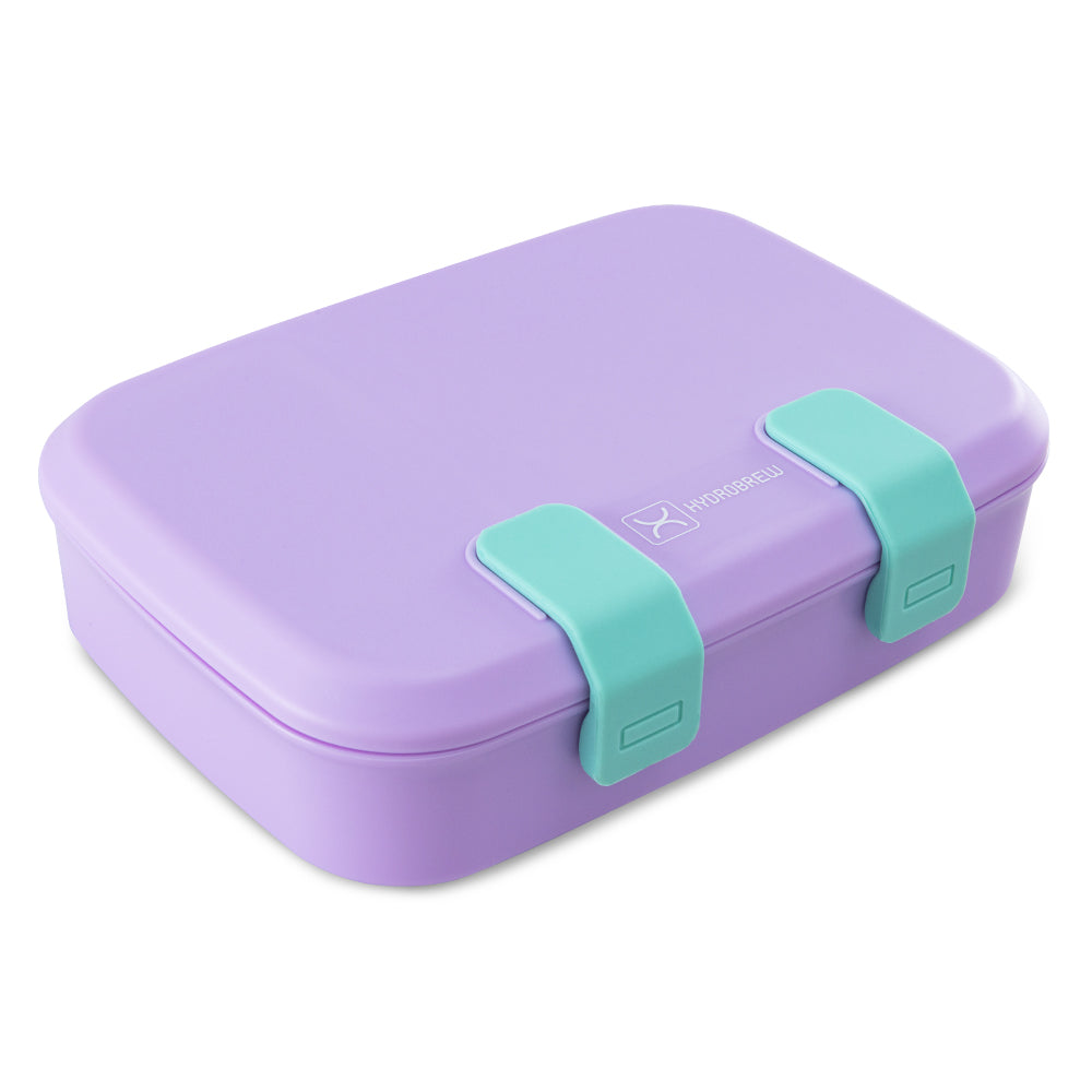 Hydrobrew Personalized Steel Core Bento Stainless Steel Lunch Box – 839ml, 2 Compartment-Orchid Mist