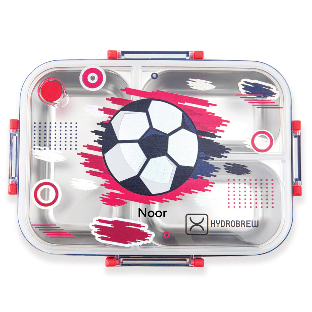 Hydrobrew Personalized Steel Core Bento Lunch Box 3 Compartment 750ml – Champion navy