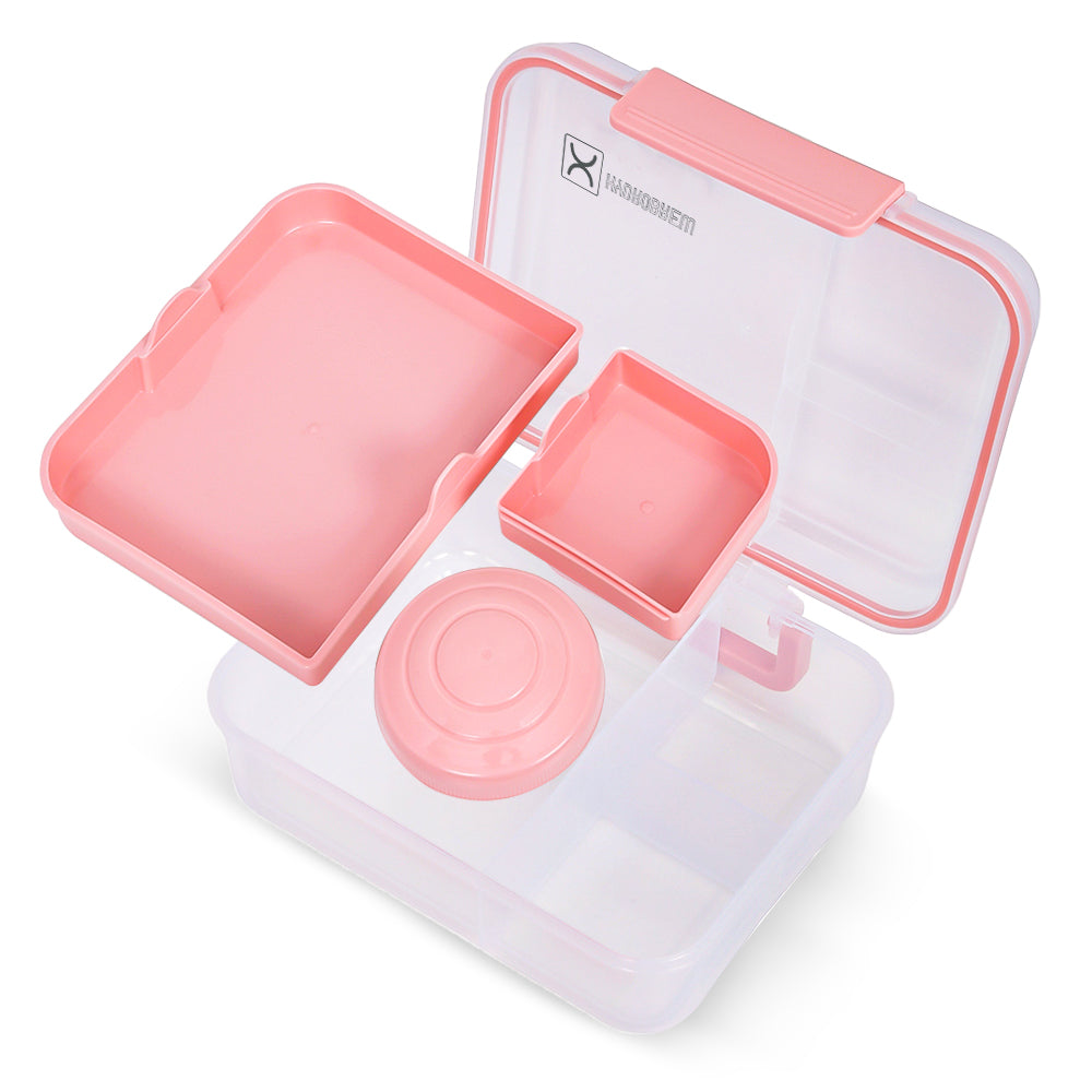HYDROBREW 3/4/5 Convertible 1650ml Bento Lunch Box - Blush Pink