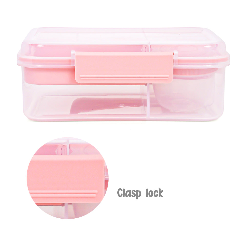 HYDROBREW 3/4/5 Convertible 1650ml Bento Lunch Box - Blush Pink
