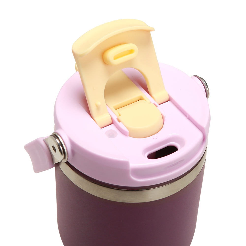 HYDROBREW Vacuum Insulated Tumbler w/handle, 500ml Purple