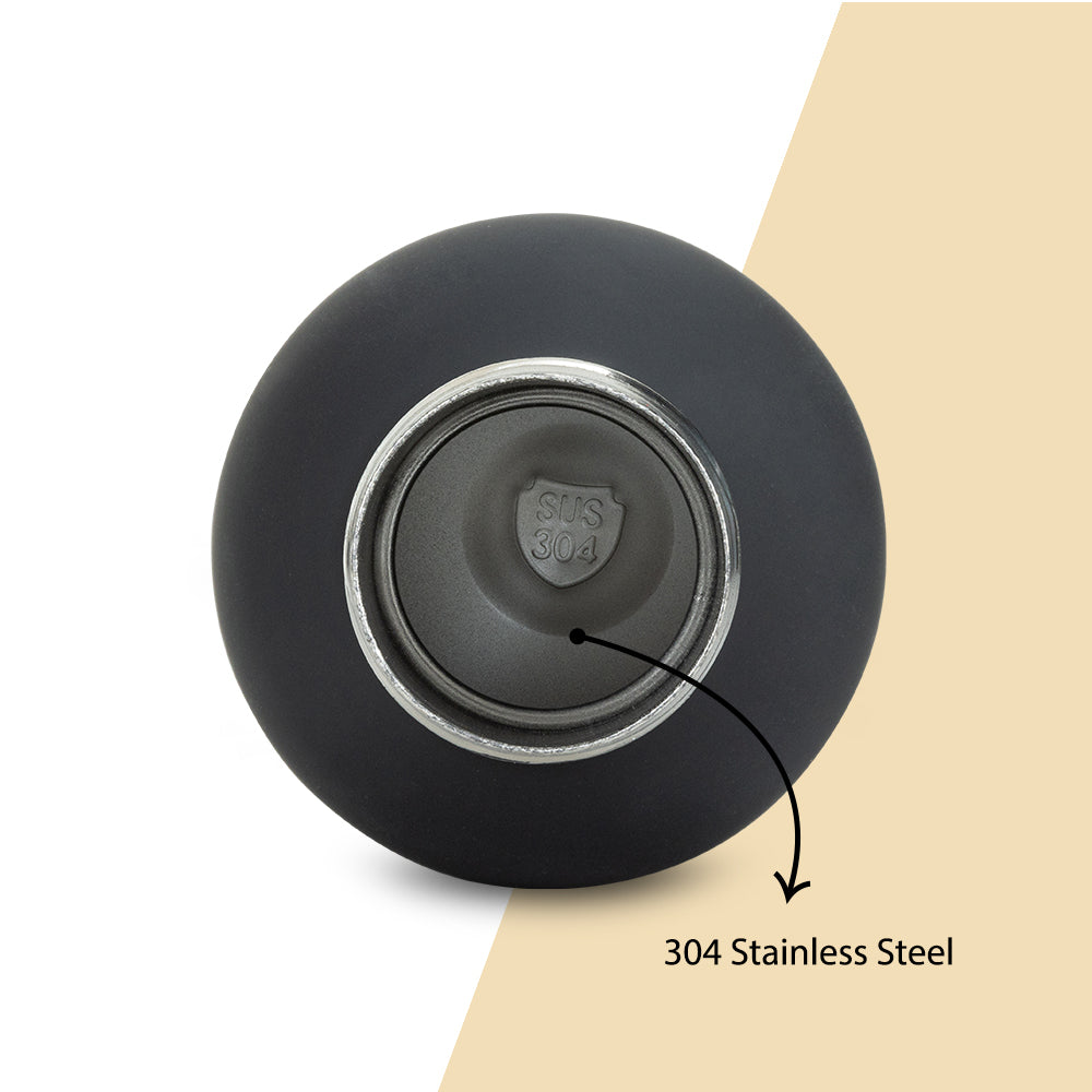 Hydrobrew Double Wall Stainless Steel Water Bottle 500ML - Black