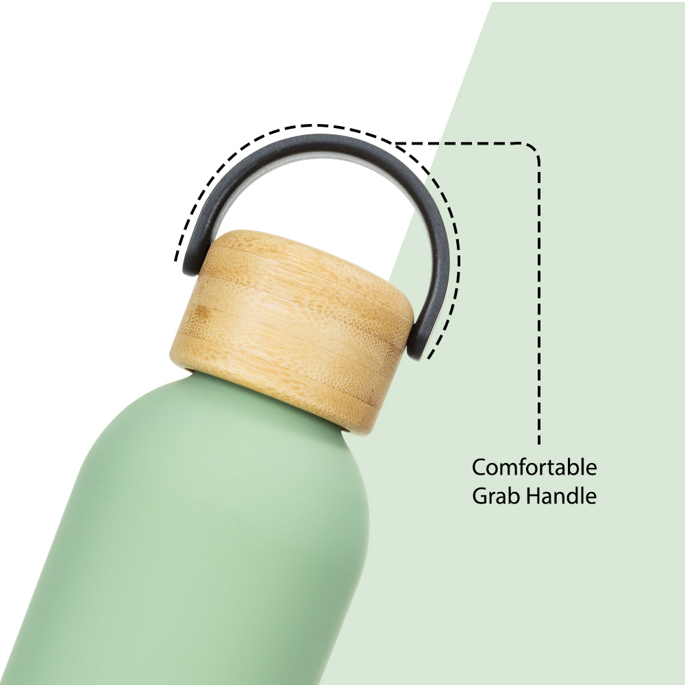 Hydrobrew Double Wall Stainless Steel Water Bottle 500ML - Olive Green