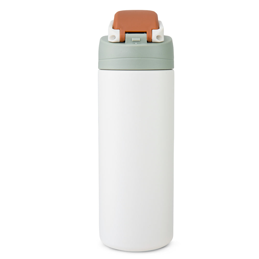 Hydrobrew Personalized SipSwitch™ Insulated Water Bottle 720ml – Leakproof, Stainless Steel, Straw & Spout Lid -Ivory Grove