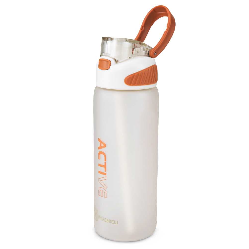 HYDROBREW Sip Switch Tritan Water Bottle 1000ml Leakproof, BPA Free, Straw & Spout Lid- Ivory Terracotta