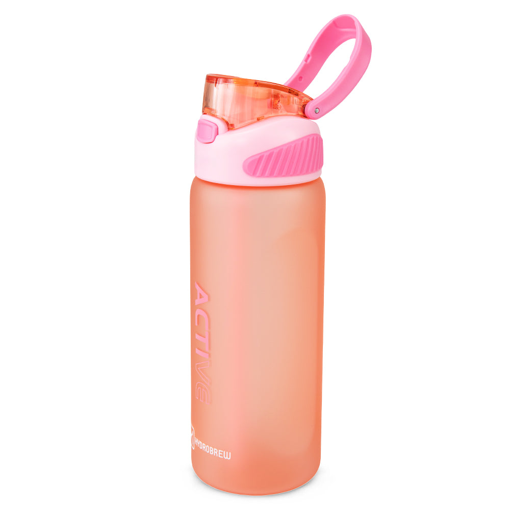 HYDROBREW Sip Switch Tritan Water Bottle 1000ml Leakproof, BPA Free, Straw & Spout Lid- Rose Silk