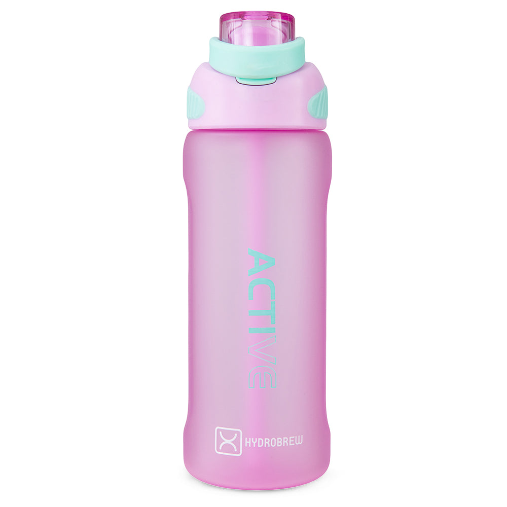 HYDROBREW Sip Switch Tritan Water Bottle 1000ml Leakproof, BPA Free, Straw & Spout Lid- Orchid Mist
