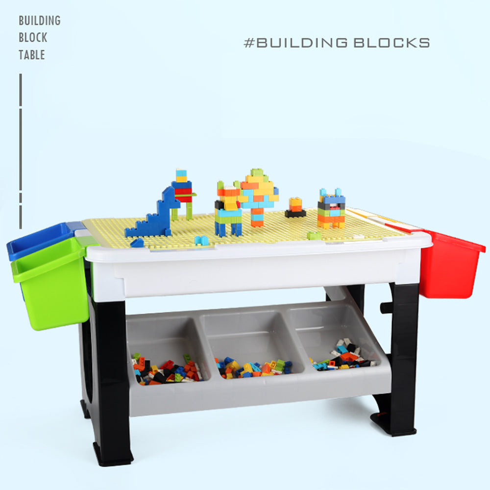 LITTLE STORY Blocks 3 In 1 Activity Table - Grey