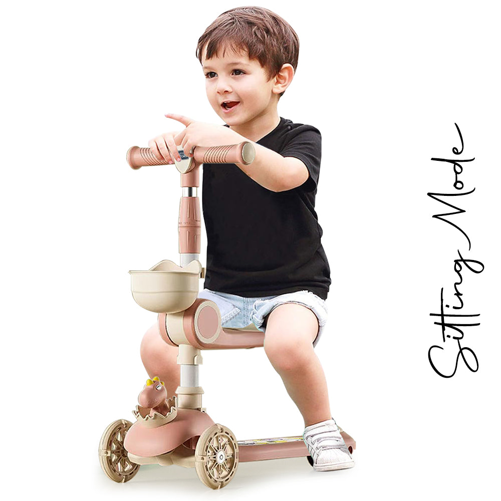 LITTLE STORY Kids Scooter & Ride on β Dinosaur Pink