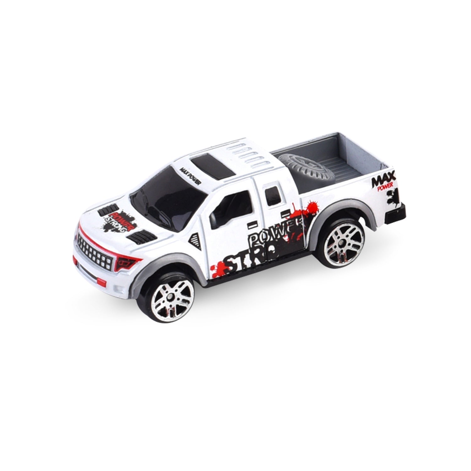 LITTLE STORY Alloy Sliding Pickup Toy Truck (6 Pcs) - Multicolor