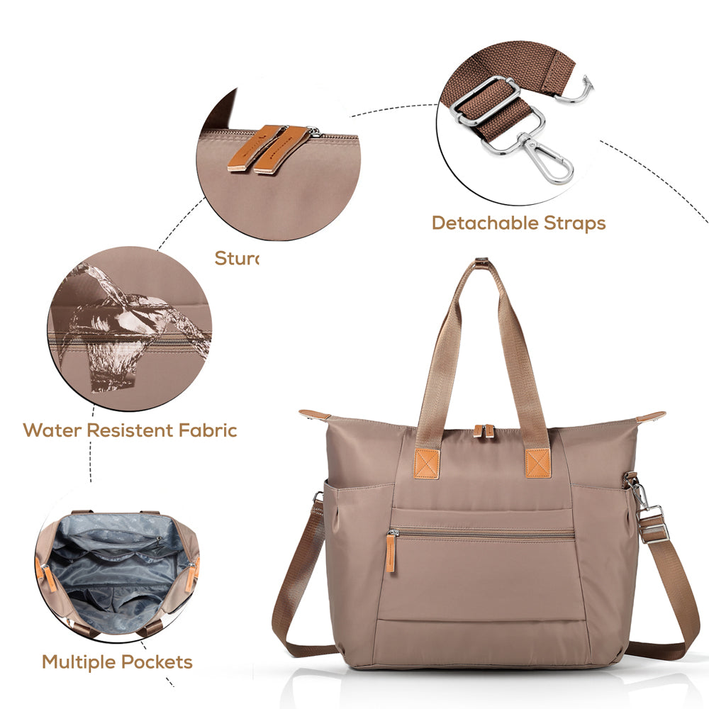 LITTLE STORY Zurich Pack and Go Baby Travel Diaper Bag - Beige