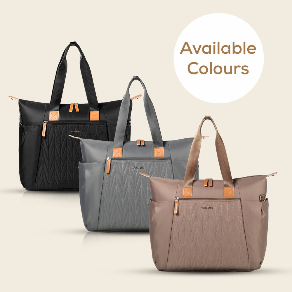 LITTLE STORY Zurich Pack and Go Baby Travel Diaper Bag - Grey