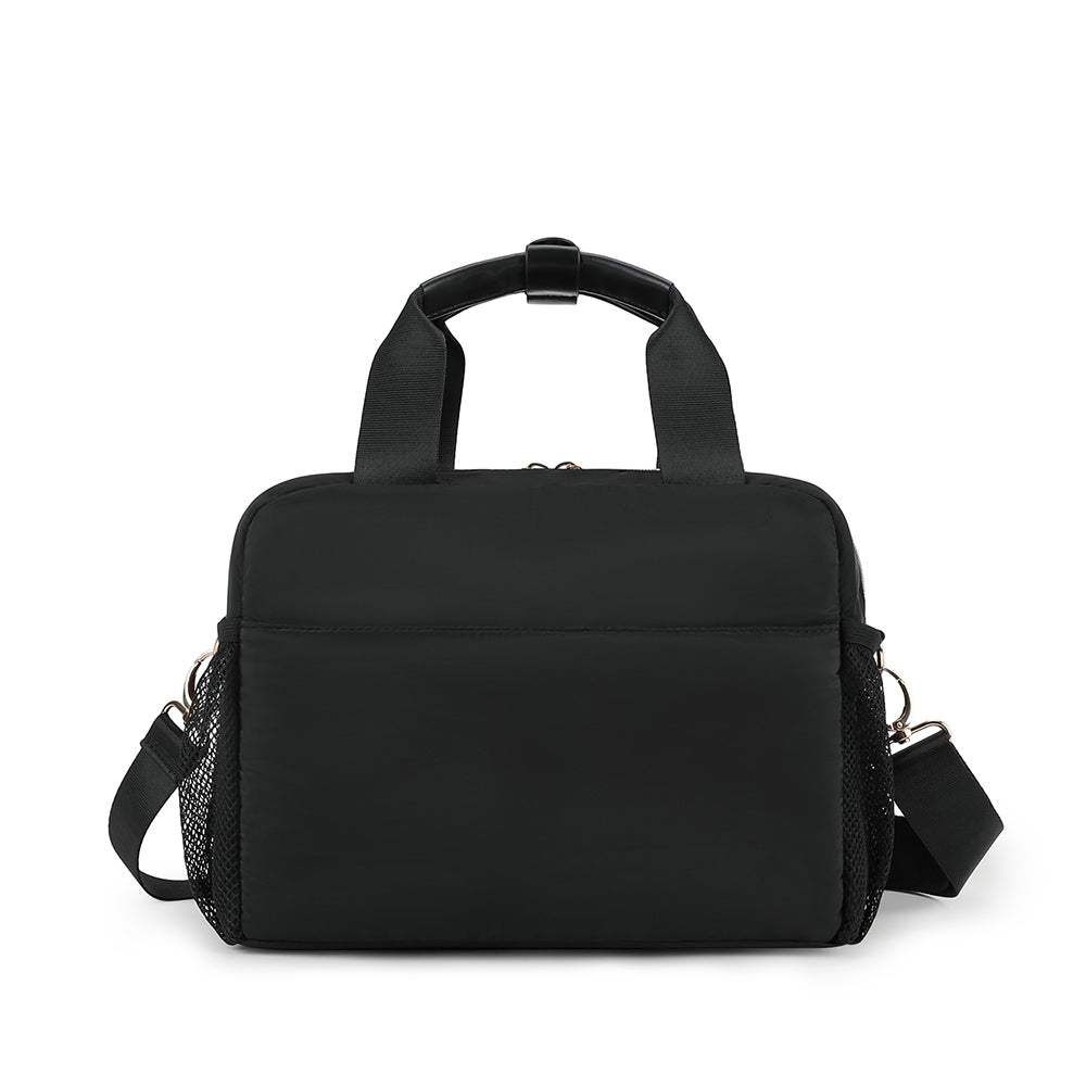 Little Story Compact Diaper Backpack with Changing Pad & Shoulder Strap – Water-Repellent Baby Nappy Bag, Black