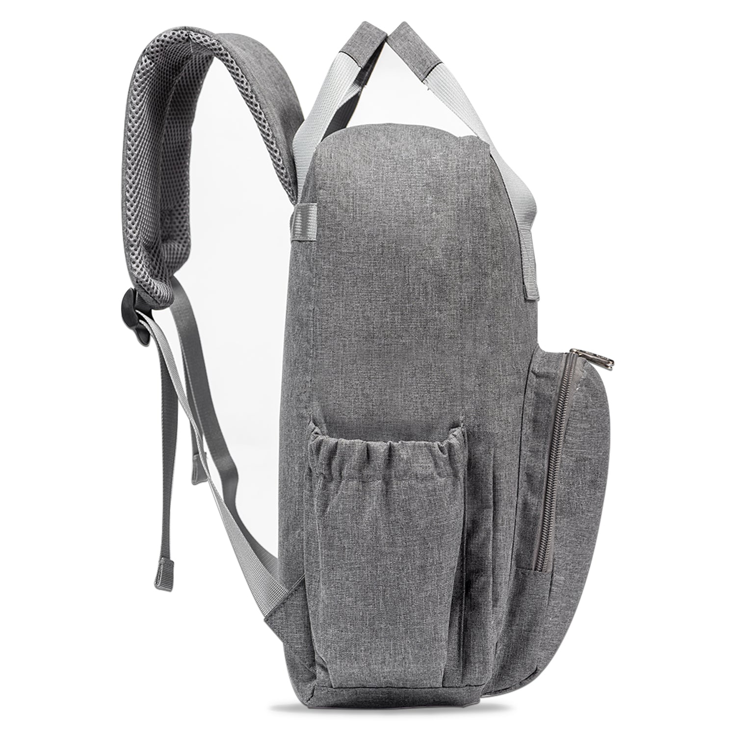 LITTLE STORY Stylish Diaper Travel Backpack wt Changing Pad - Grey