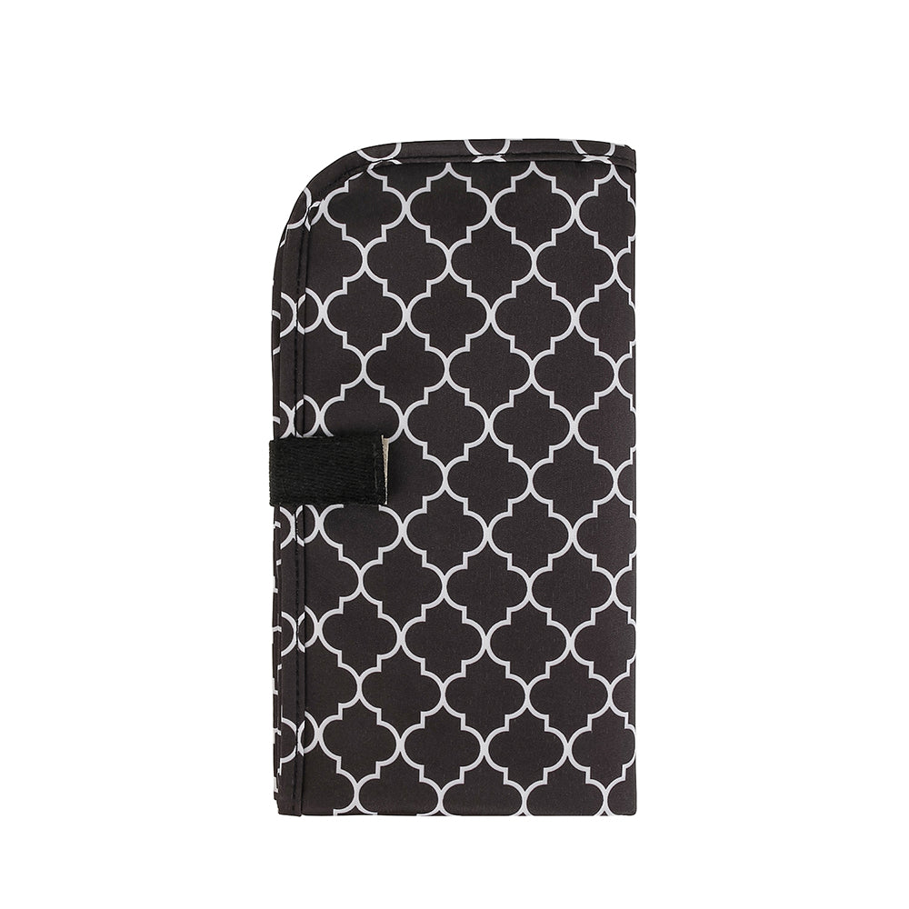 LITTLE STORY set of 3 Diaper Backpack with Changing Mat and Bottle Bag - Signature Black