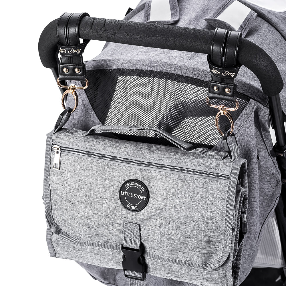 LITTLE STORY Premium Stroller Hooks - Black