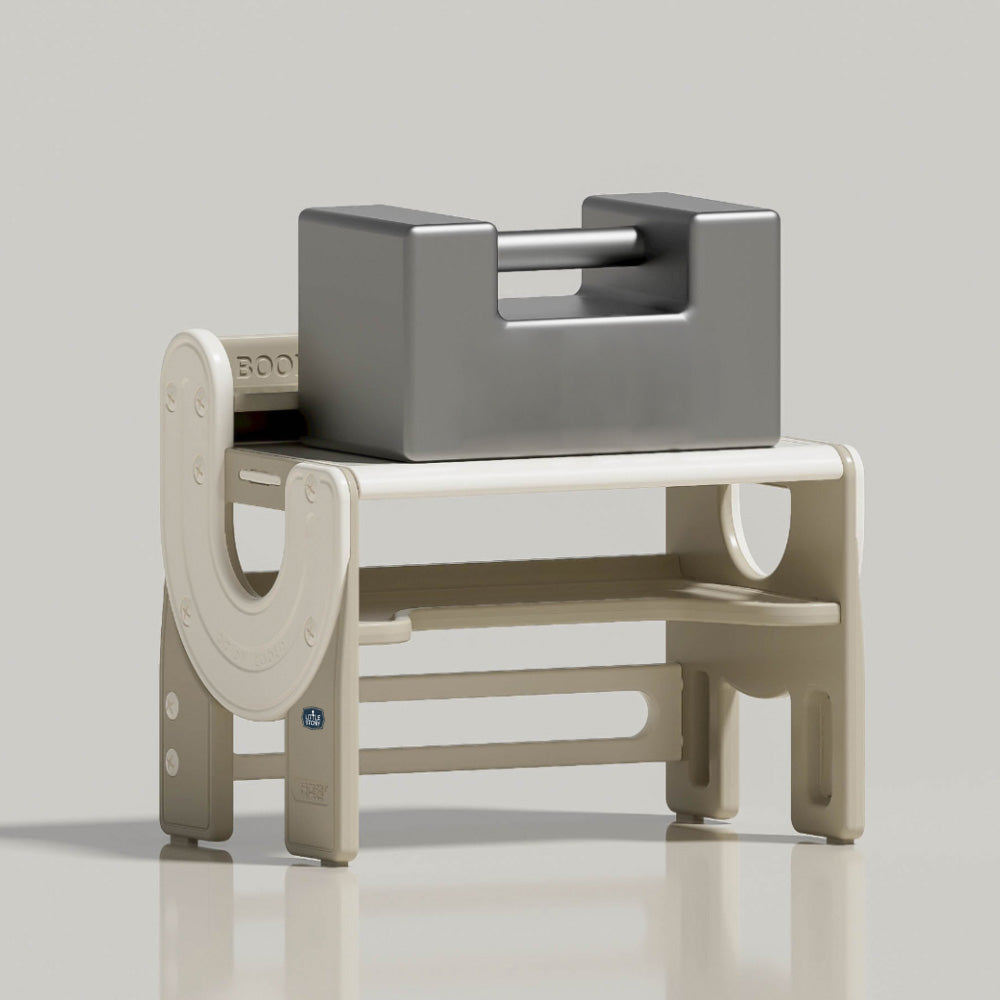 قصة صغيرة - طاولة - متعددة الأغراض للرسم/الدراسة مع كرسي - بيج