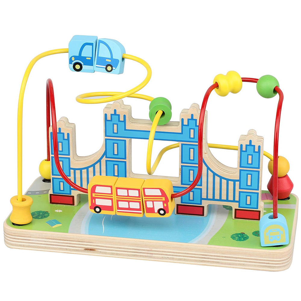 LITTLE STORY Activity Beads Maze Montessori Wooden Toy - Multicolor