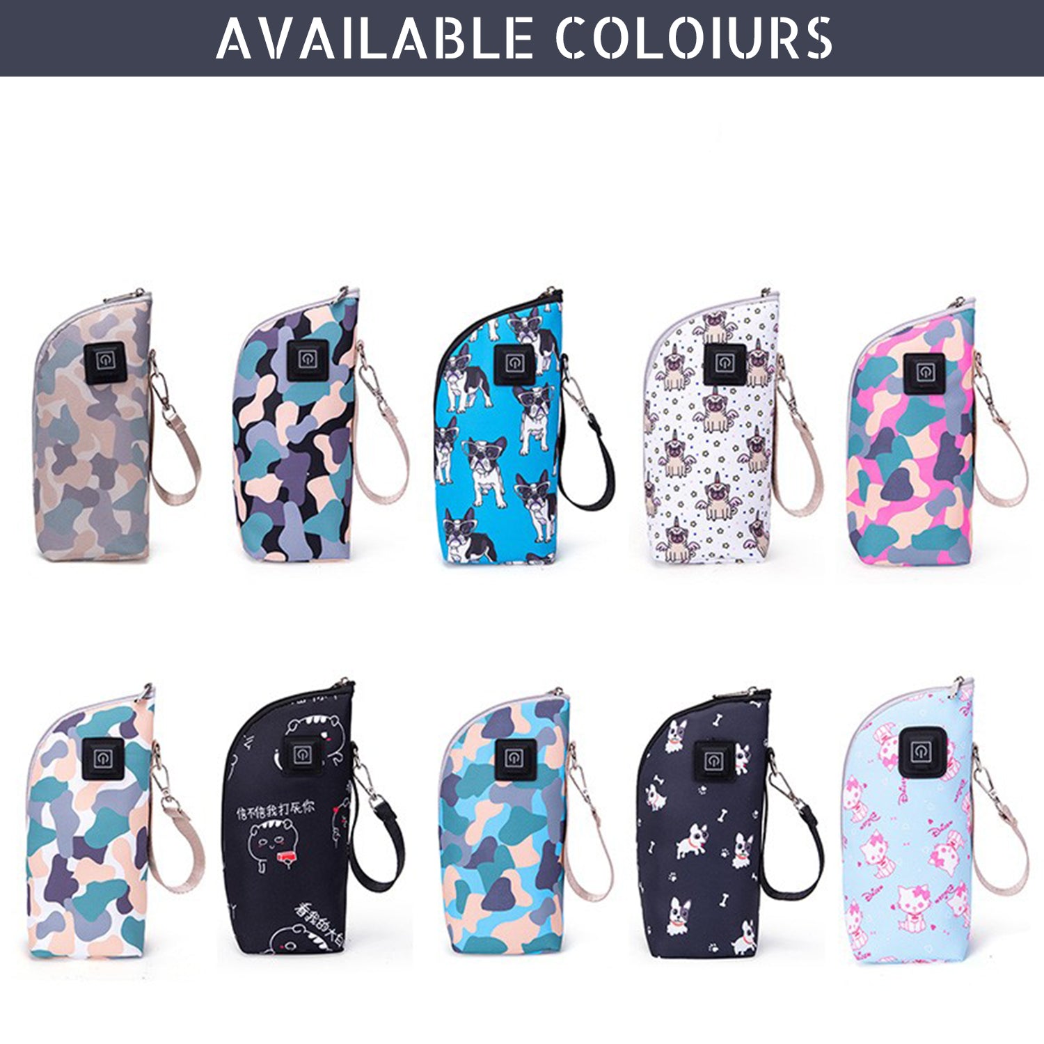 Little Story Portable Insulated Milk Bottle Warmer Bag with USB - Purple