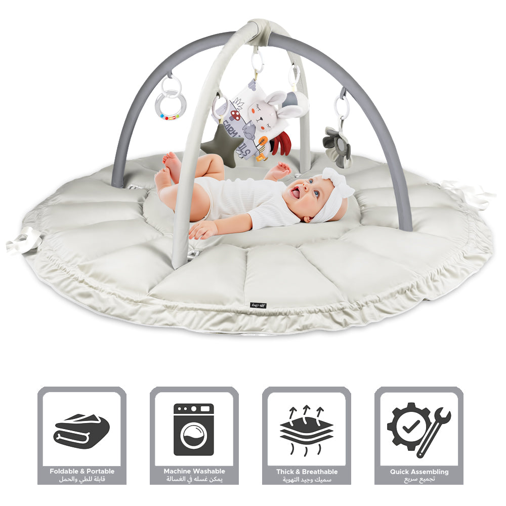 Little Story Baby 5in1 Play Mat/Activity Gym - White