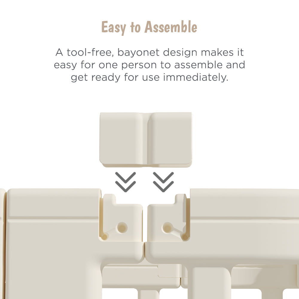 حظيرة لعب ليتل ستوري 140 × 200 سم كبيرة - بيضاء