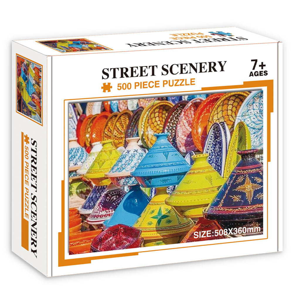 LITTLE STORY Jigsaw Puzzle Educational & Fun Game (Moroccan Art & Culture) - 500 pcs