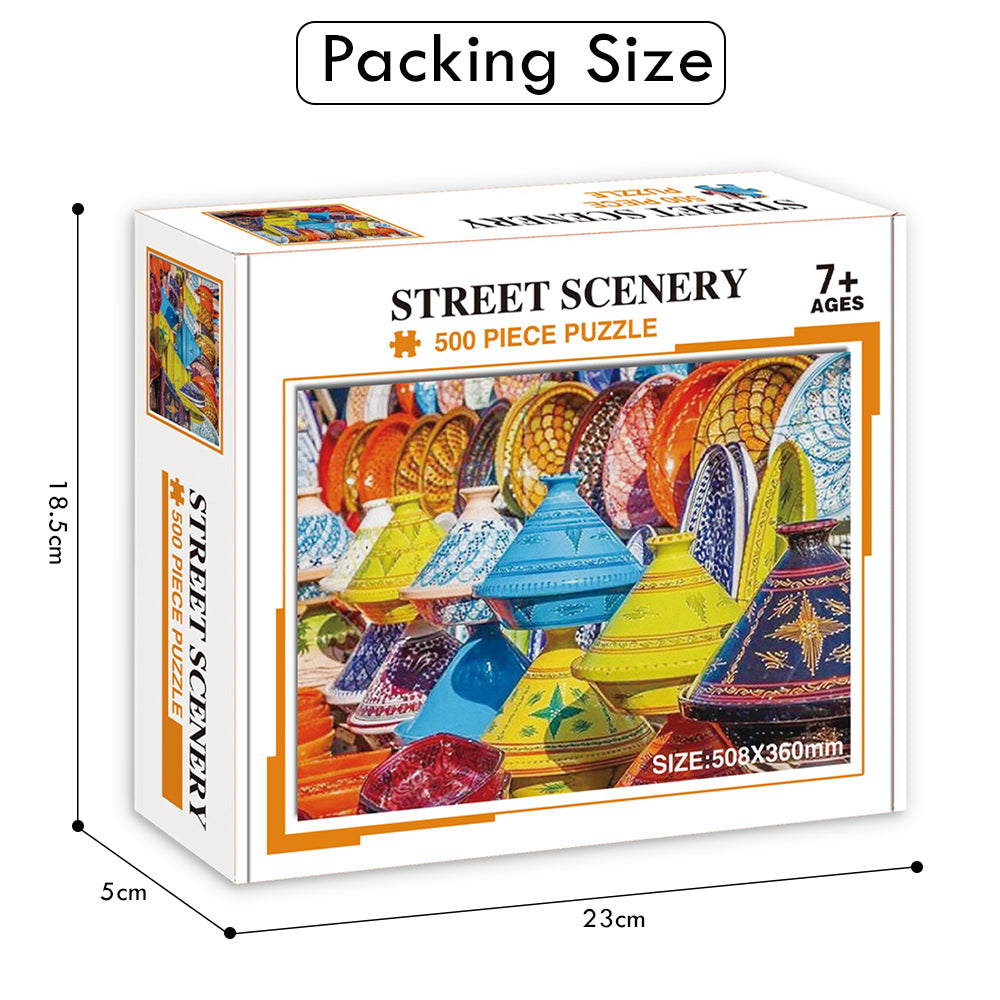 LITTLE STORY Jigsaw Puzzle Educational & Fun Game (Moroccan Art & Culture) - 500 pcs