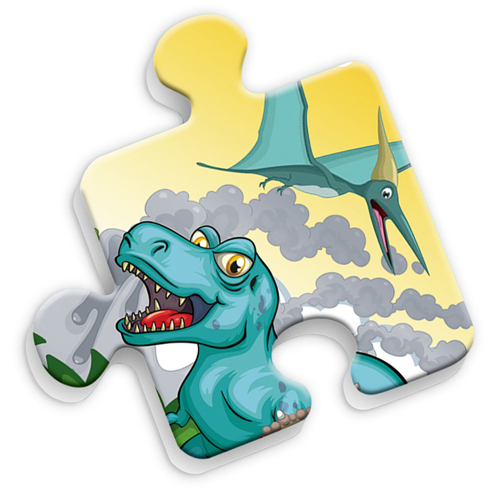 LITTLE STORY Jumbo Floor Jigsaw Puzzle Educational & Fun Game (Dinosaurs World) - 35 pcs